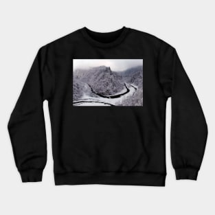 Frosty canyon and river Crewneck Sweatshirt